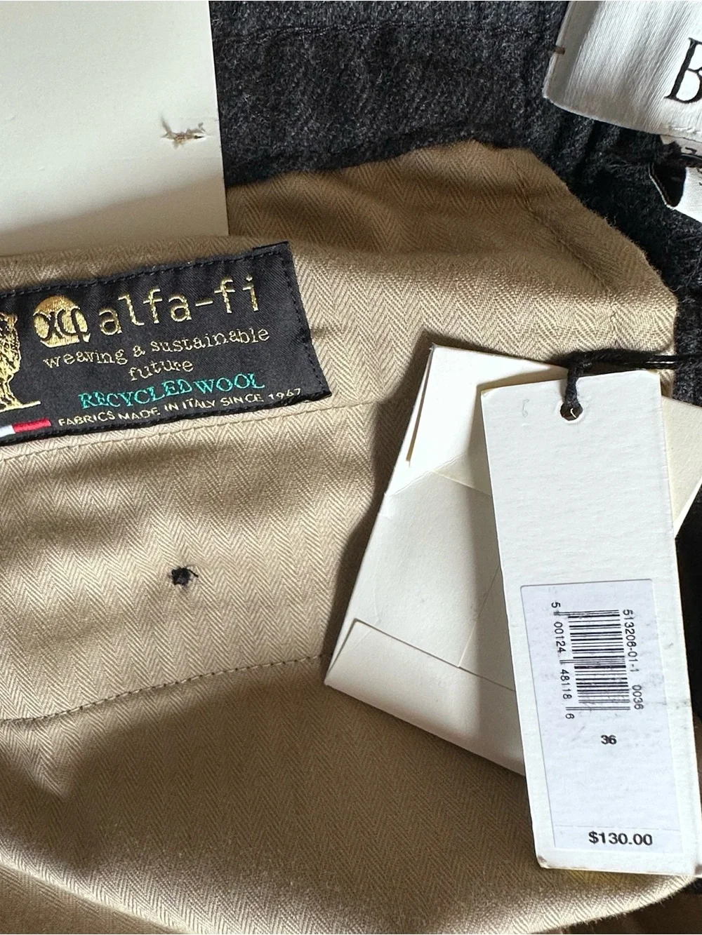 Banana Republic Elastic Waist Pants Charcoal Alfa Fi Wool Flannel